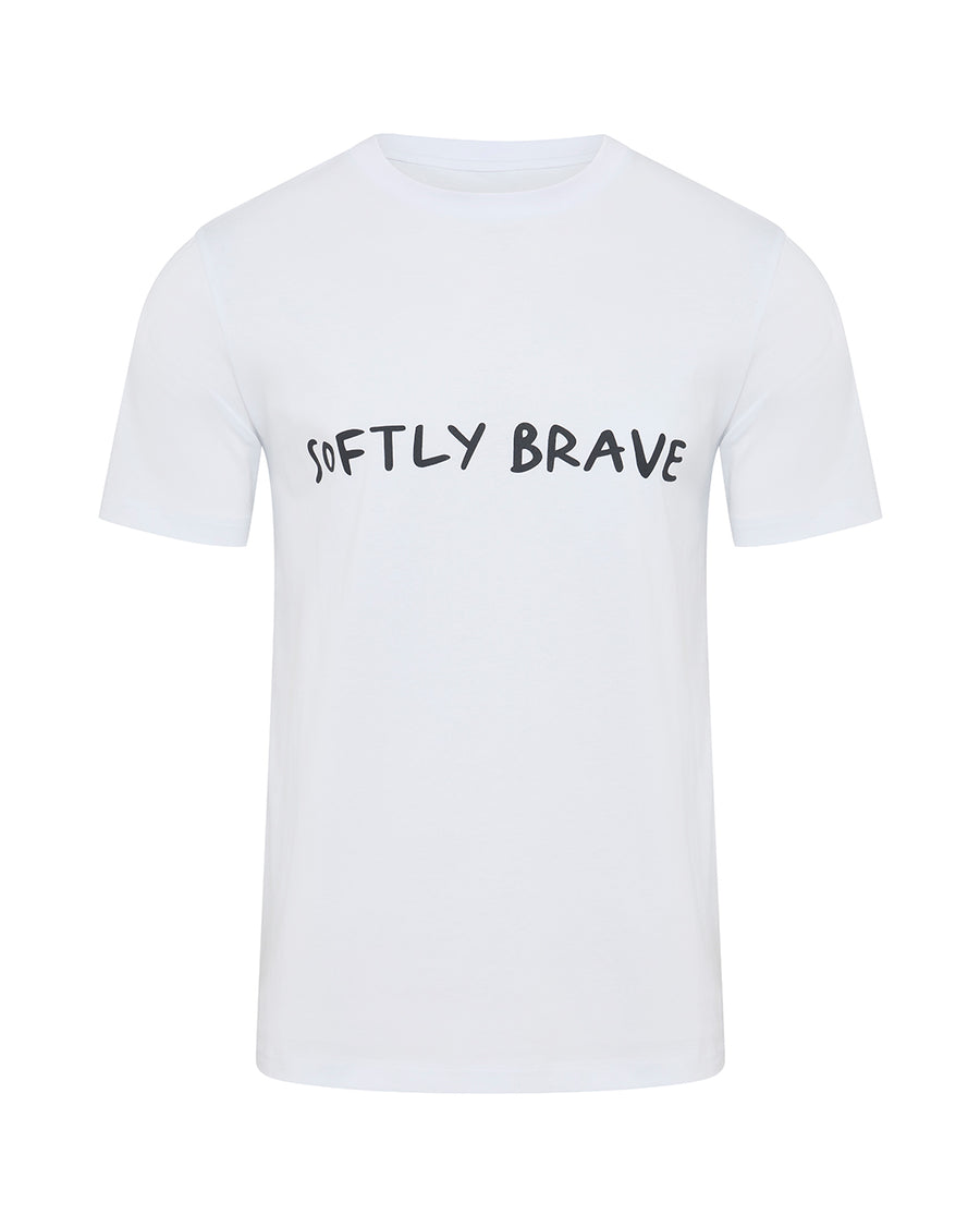 SOFTLY BRAVE WORDING TSHIRT