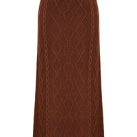 HEART CABLE MAXI SKIRT