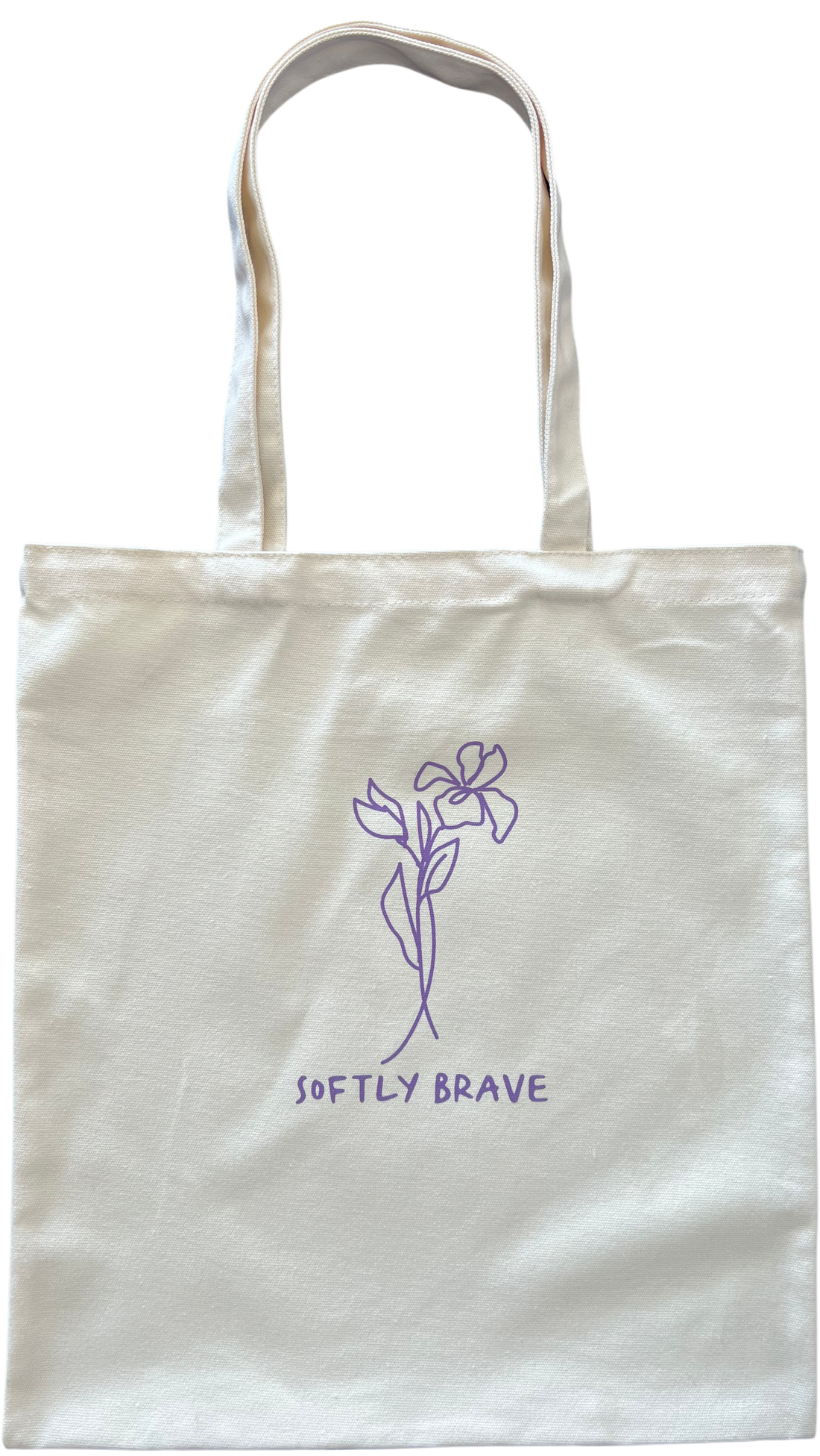SOFTLY BRAVE TOTE BAG