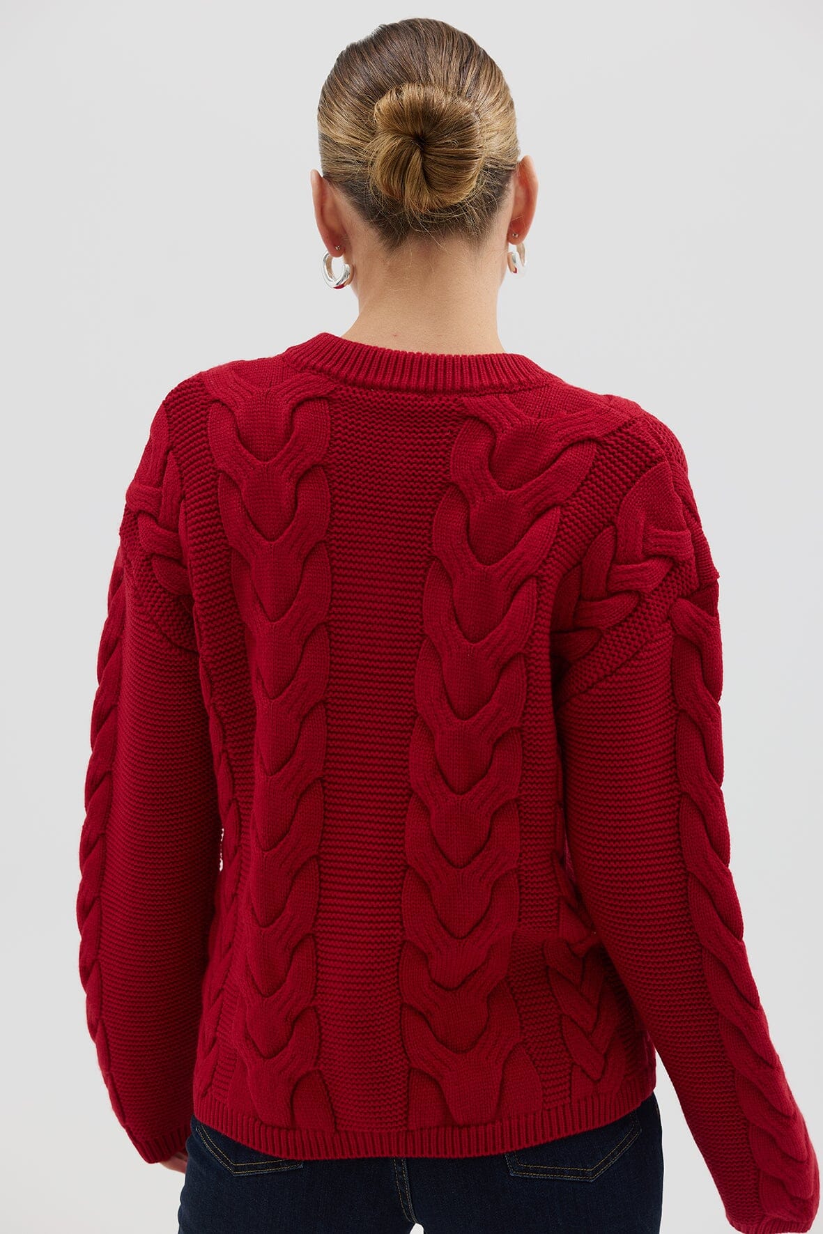 Big Cable Cardi Knitwear Iris and Wool 