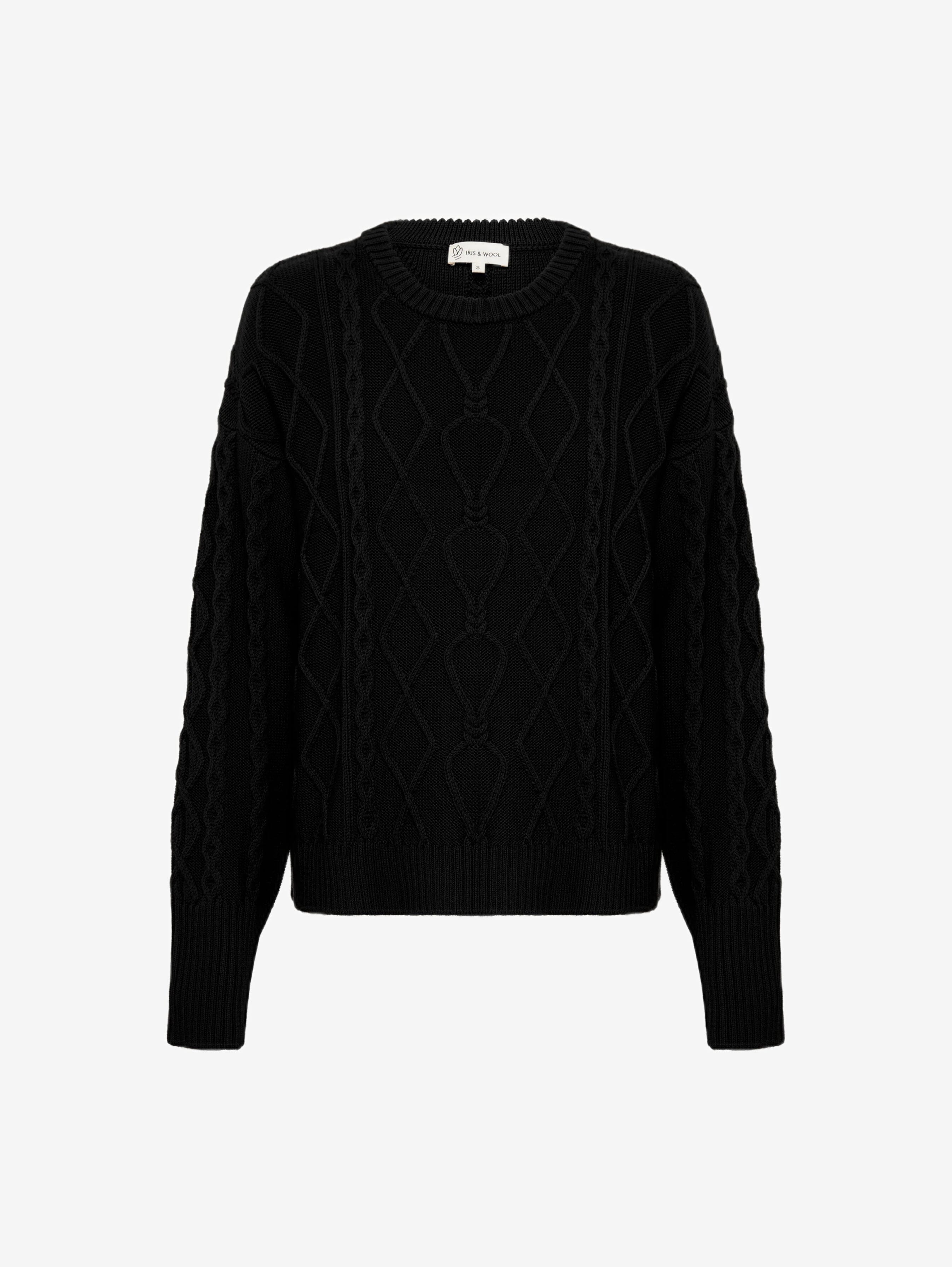 Cable Heart Sweater Knitwear Iris and Wool 