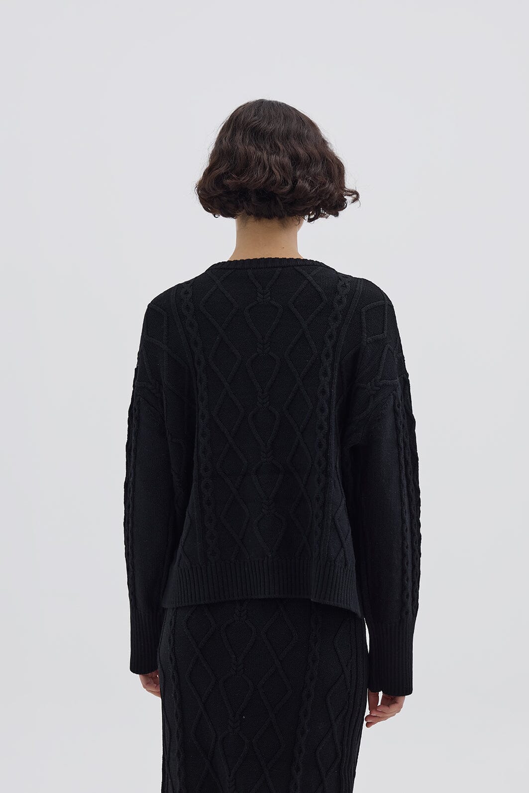 Cable Heart Sweater Knitwear Iris and Wool 