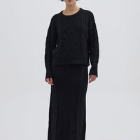 Cable Heart Sweater Knitwear Iris and Wool 