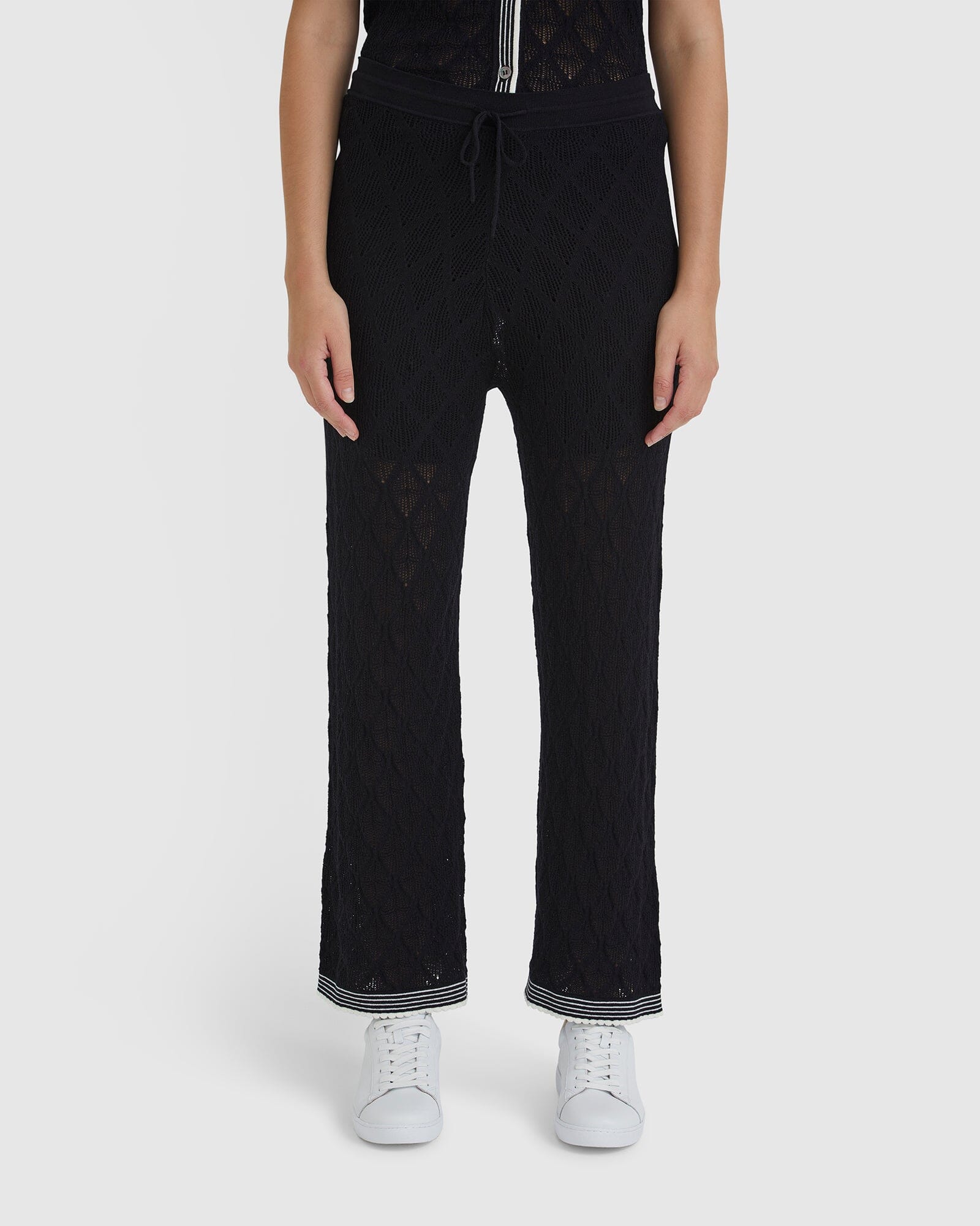 Chiara Lace Stitch Pants Pants Iris and Wool 