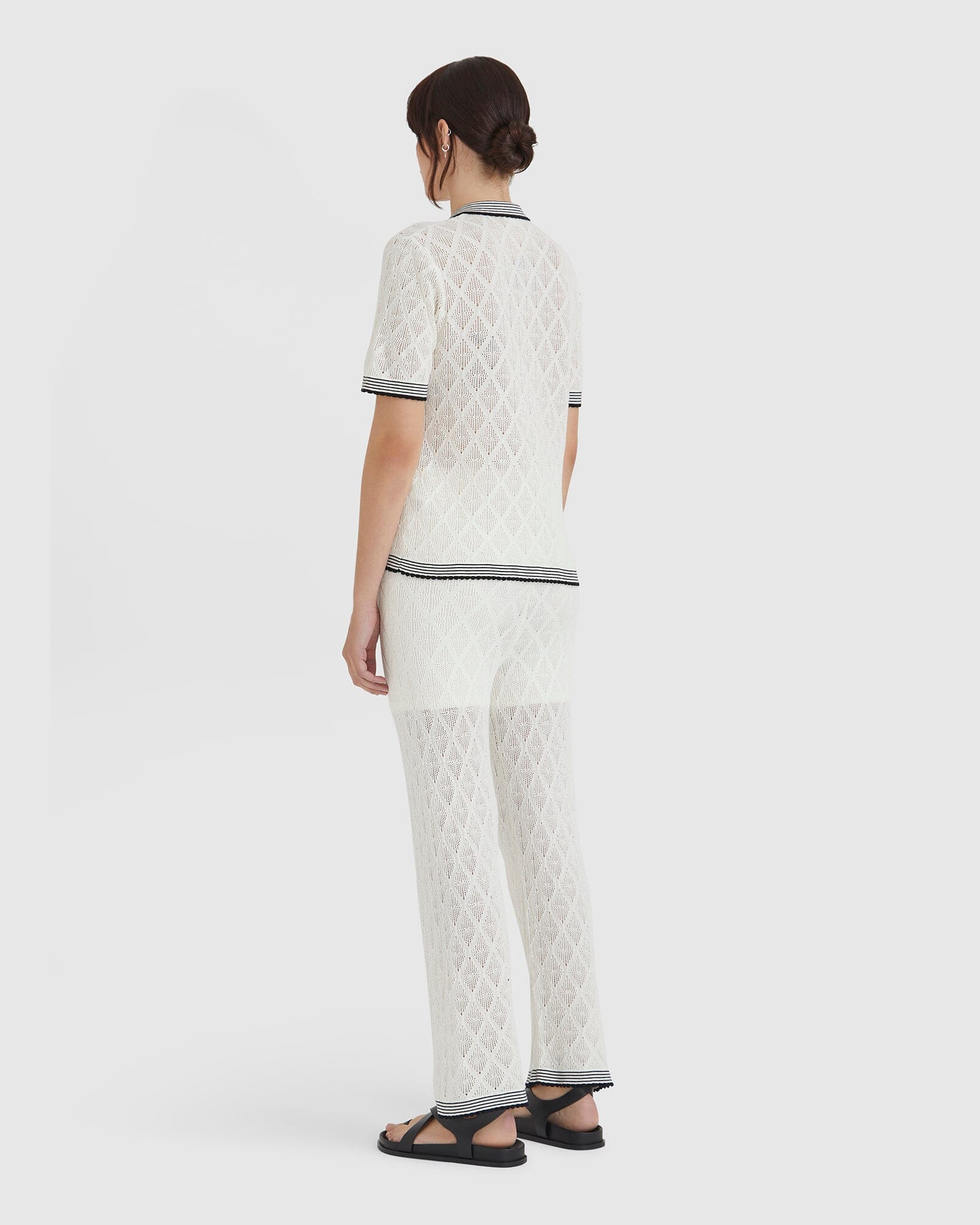 Chiara Lace Stitch Top Shirts & Tops Iris and Wool 