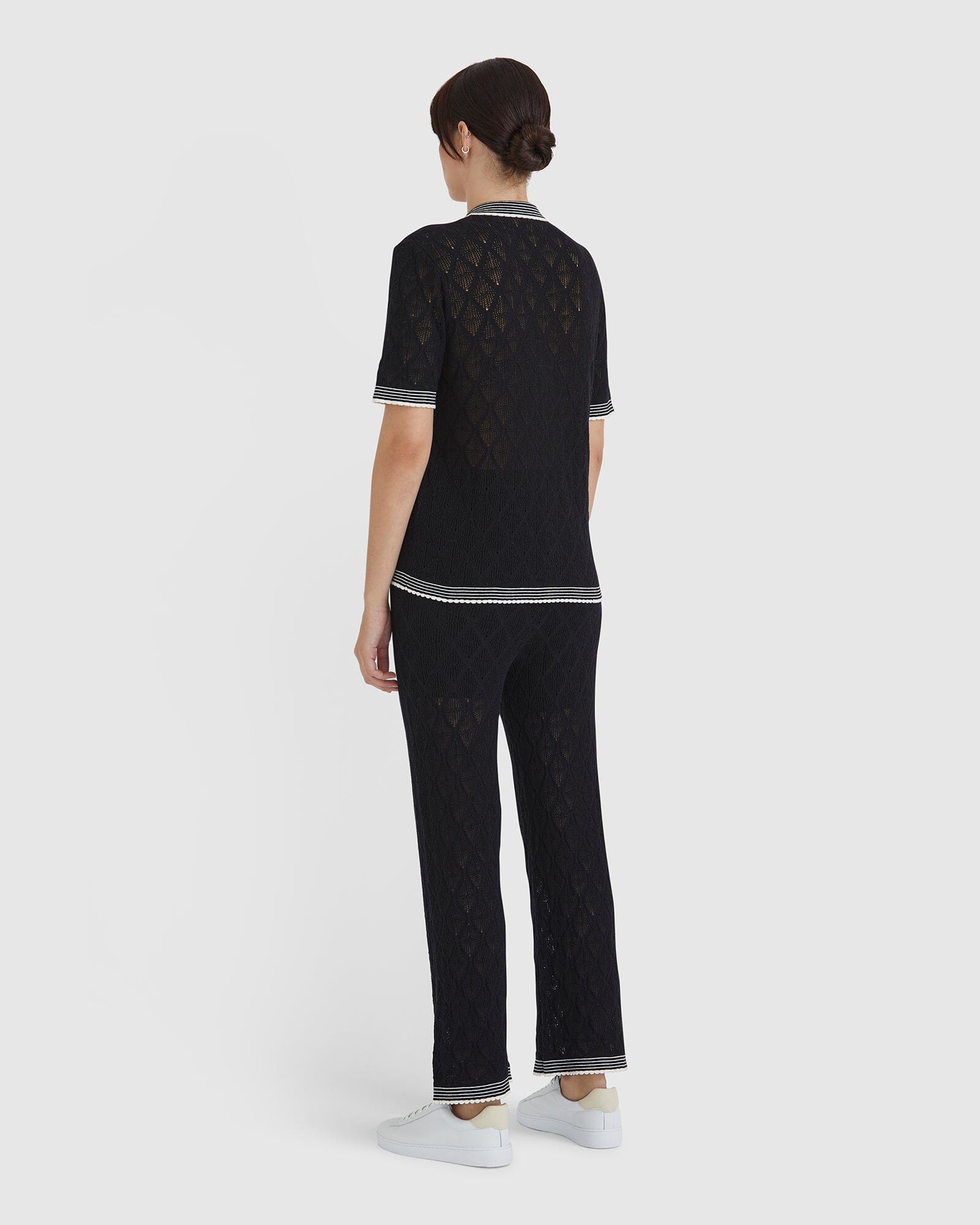 Chiara Lace Stitch Top Shirts & Tops Iris and Wool 