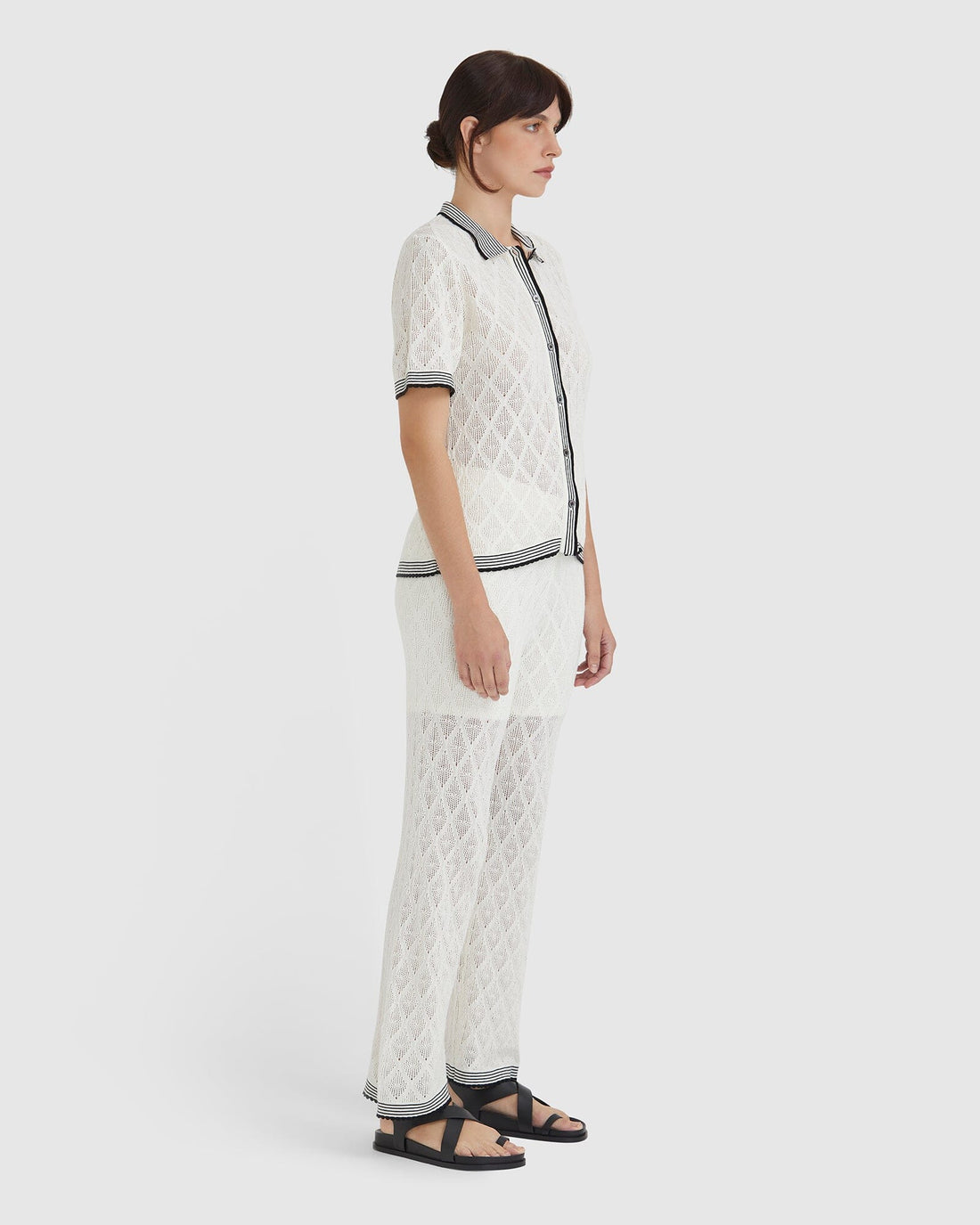 Chiara Lace Stitch Top Shirts & Tops Iris and Wool 