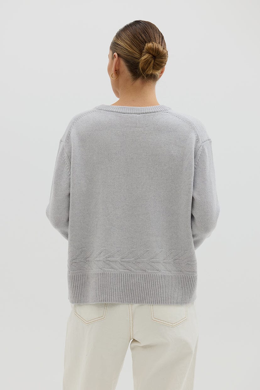 Chunky V Neck Sweater Knitwear Iris and Wool 