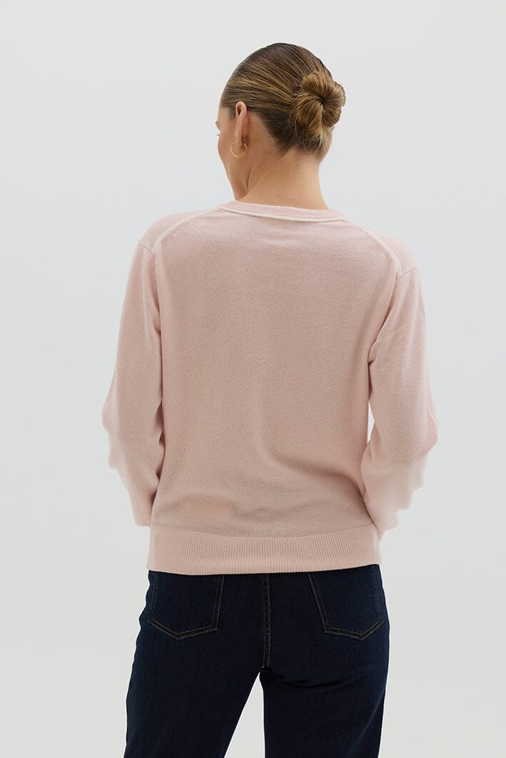 Classic V Neck Sweater Knitwear Iris and Wool 