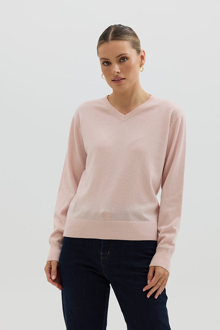 Classic V Neck Sweater Knitwear Iris and Wool 