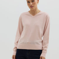 Classic V Neck Sweater Knitwear Iris and Wool 