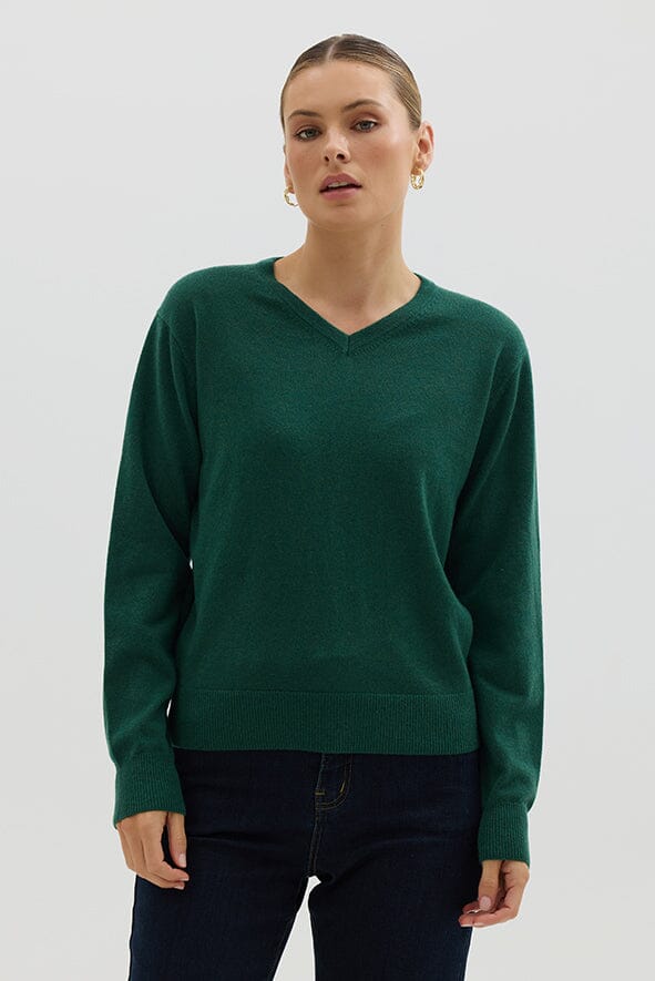 Classic V Neck Sweater Knitwear Iris and Wool 