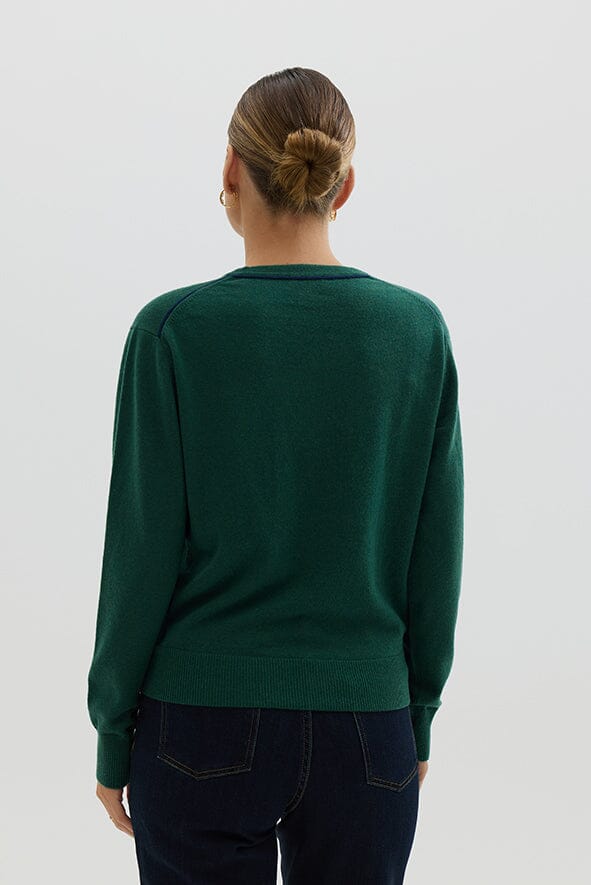 Classic V Neck Sweater Knitwear Iris and Wool 