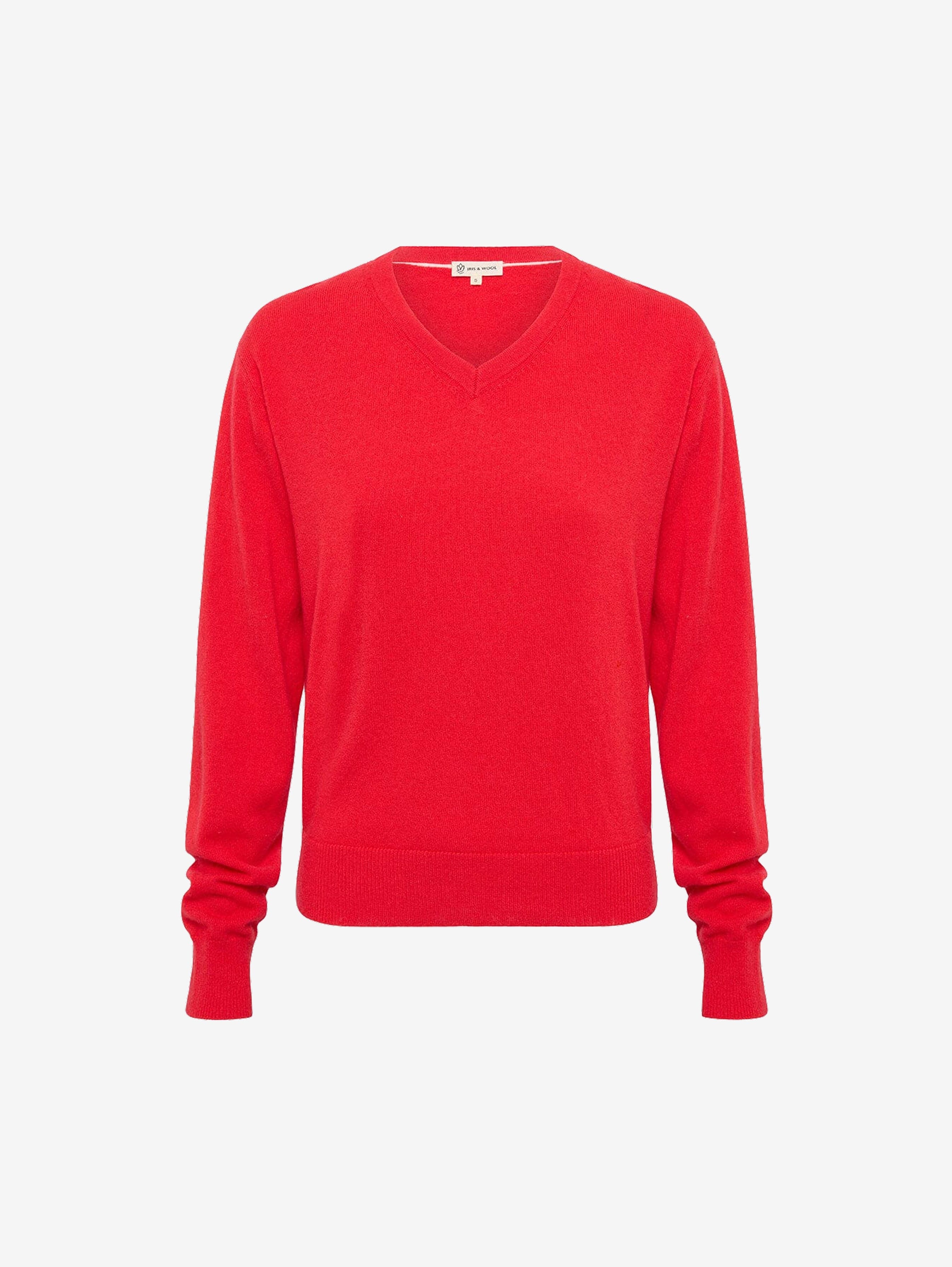 Classic V Neck Sweater Knitwear Iris and Wool 