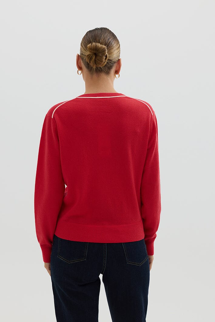 Classic V Neck Sweater Knitwear Iris and Wool 