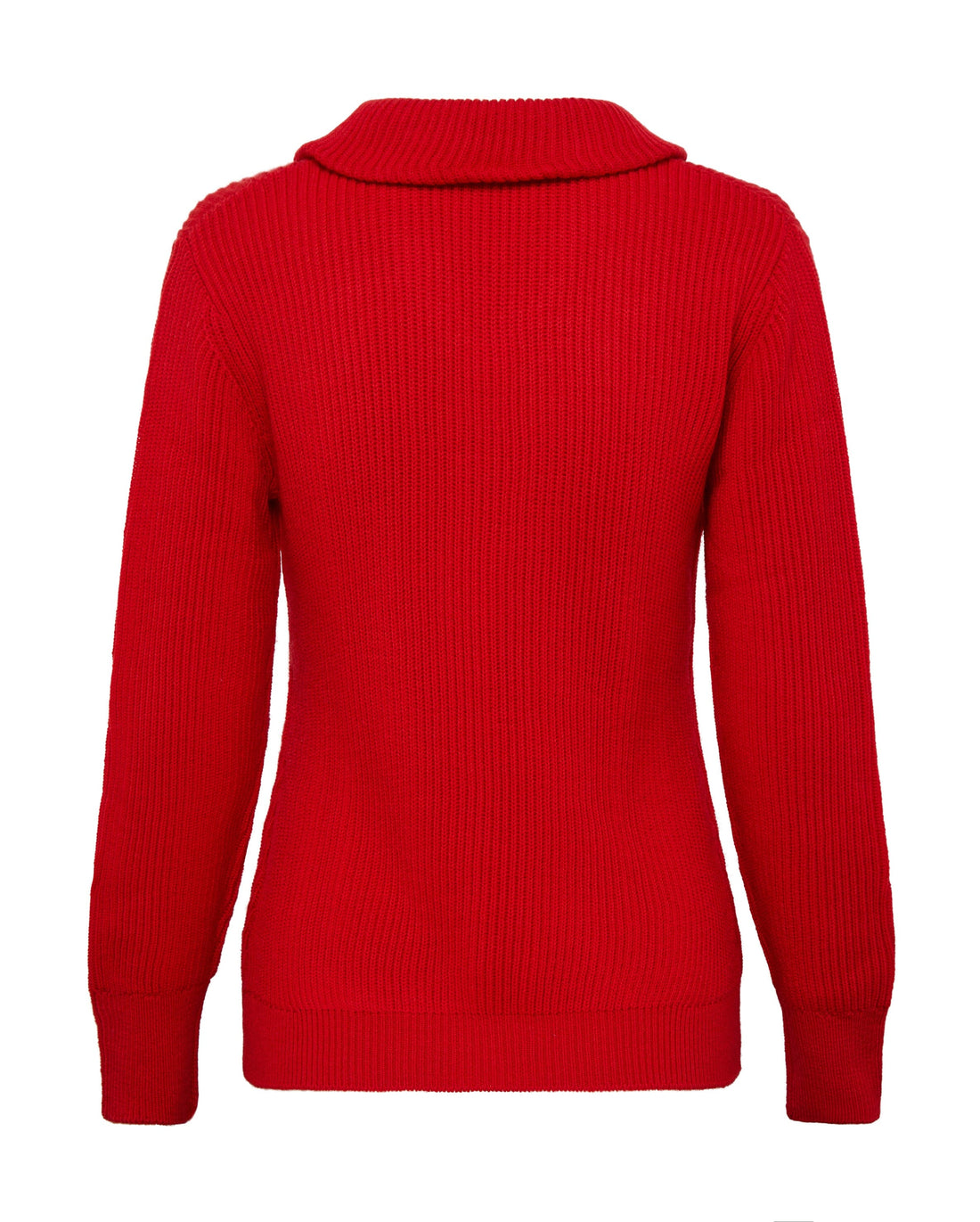 Collar V Neck Rib Sweater Knitwear Iris and Wool 