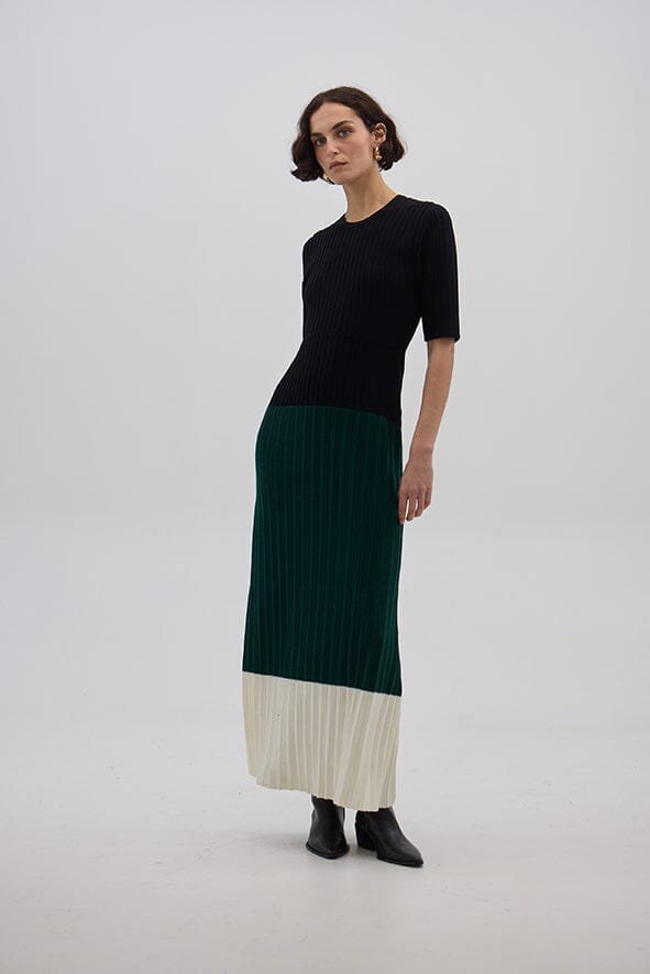 Colour Block Dress Dresses Iris and Wool 