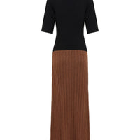 Colour Block Dress Knitwear Iris and Wool 