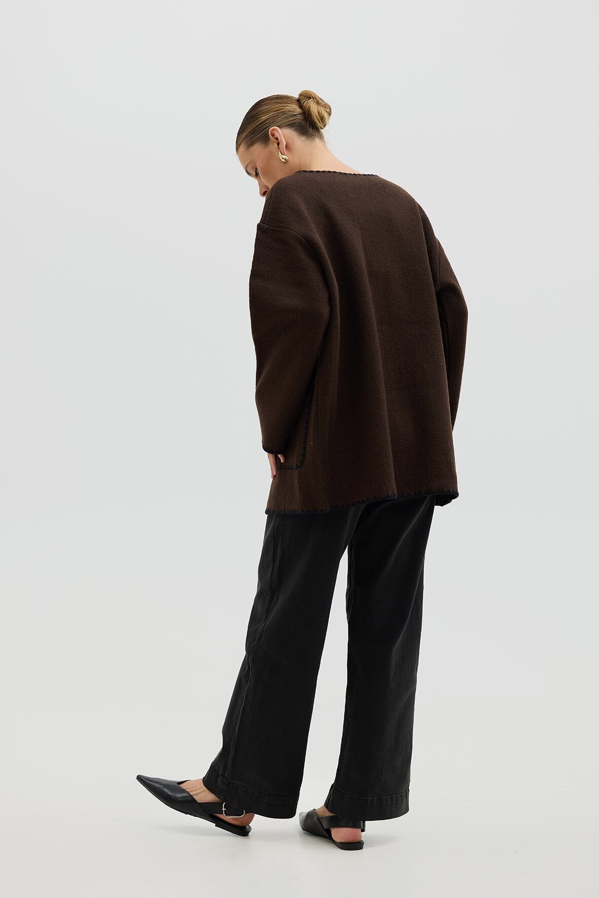 Crochet Edge Cardigan Knitwear Iris and Wool 