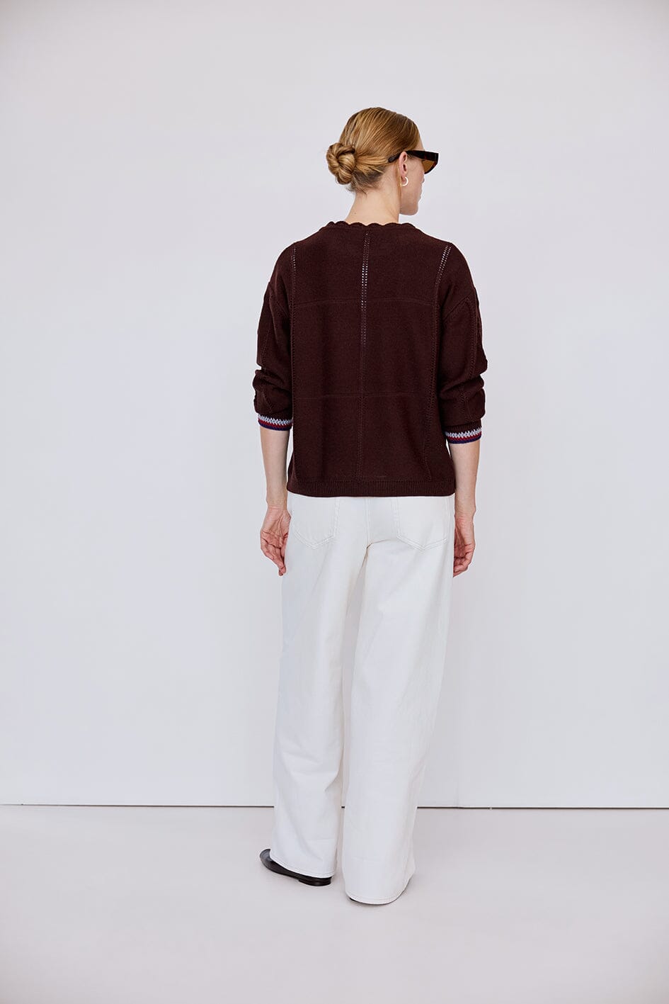 Crochet Stitch Interest Sweater Iris and Wool 
