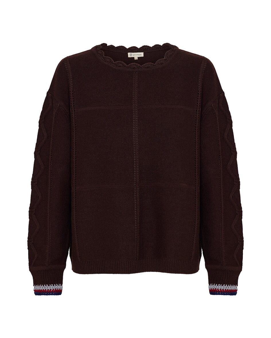 Crochet Stitch Interest Sweater Iris and Wool 