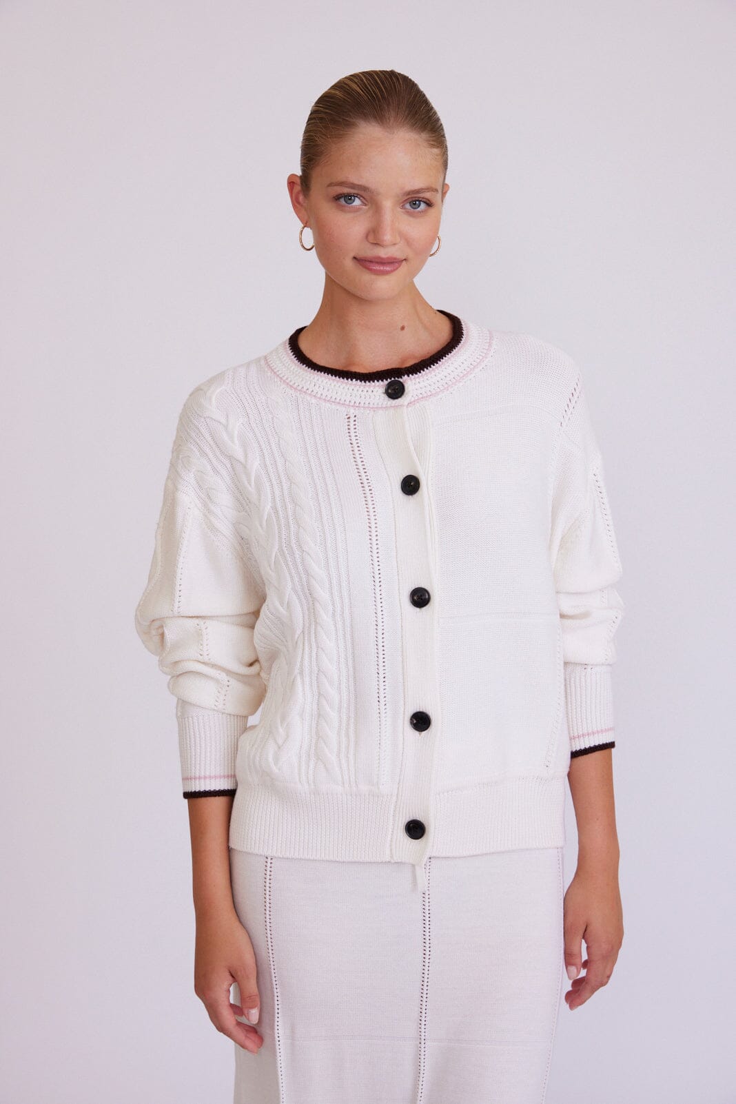 ニット/セーター Eaphi strata design knit ivory BAYFLOW（ベイフロー） ニット セーター 「知久友里恵さんコラボ