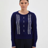 Ebony Sweater Knitwear Iris and Wool 