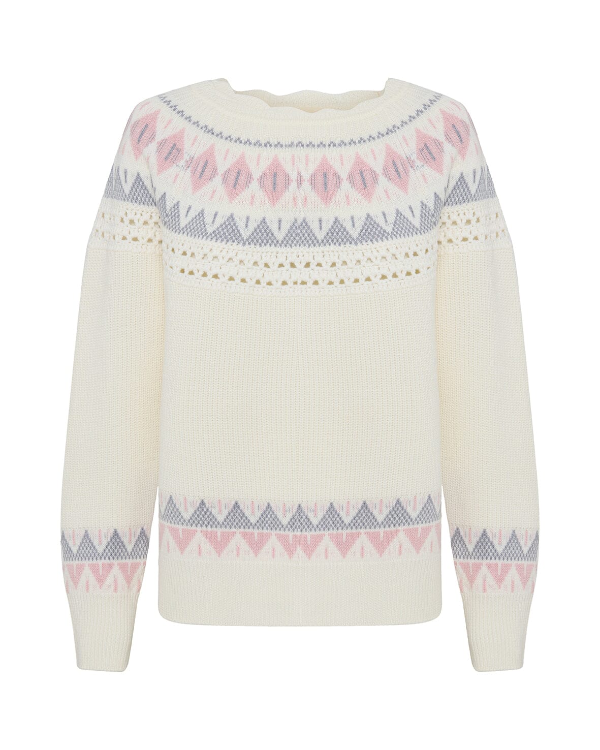 Fair Isle Crochet Splice Sweater Knitwear Iris and Wool 