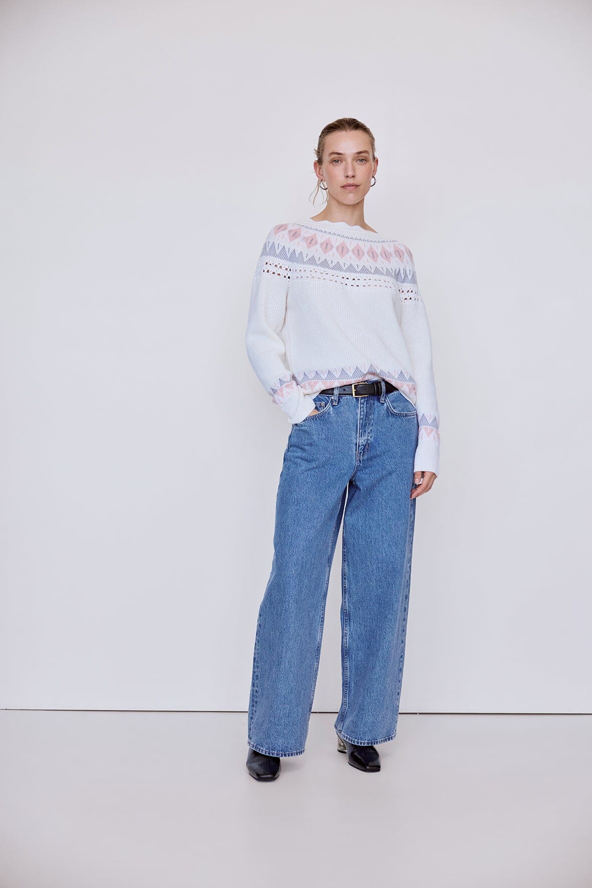 Fair Isle Crochet Splice Sweater Knitwear Iris and Wool 