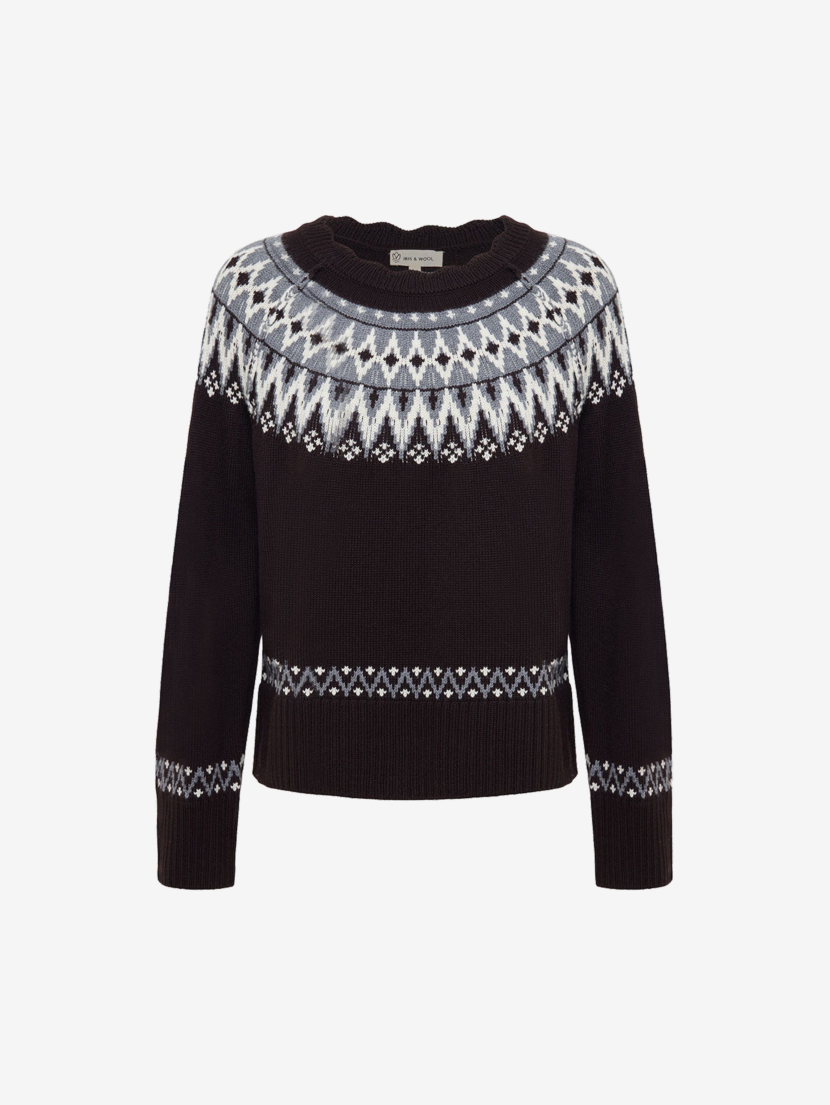 Fair Isle Wool Sweater Knitwear Iris and Wool 