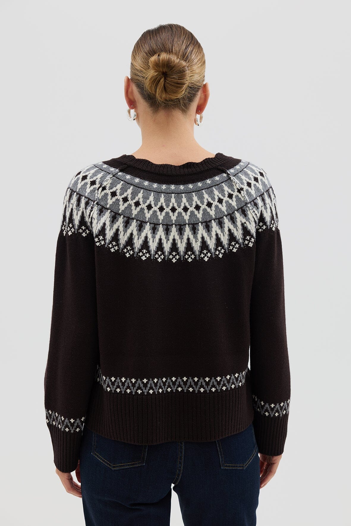 Fair Isle Wool Sweater Knitwear Iris and Wool 