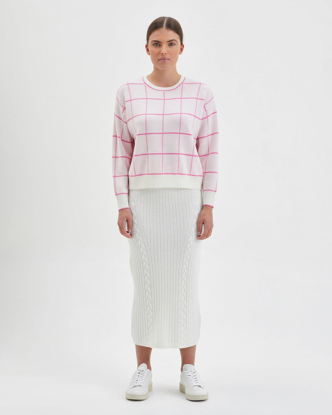 Gargle Gingham Knitwear Iris and Wool 