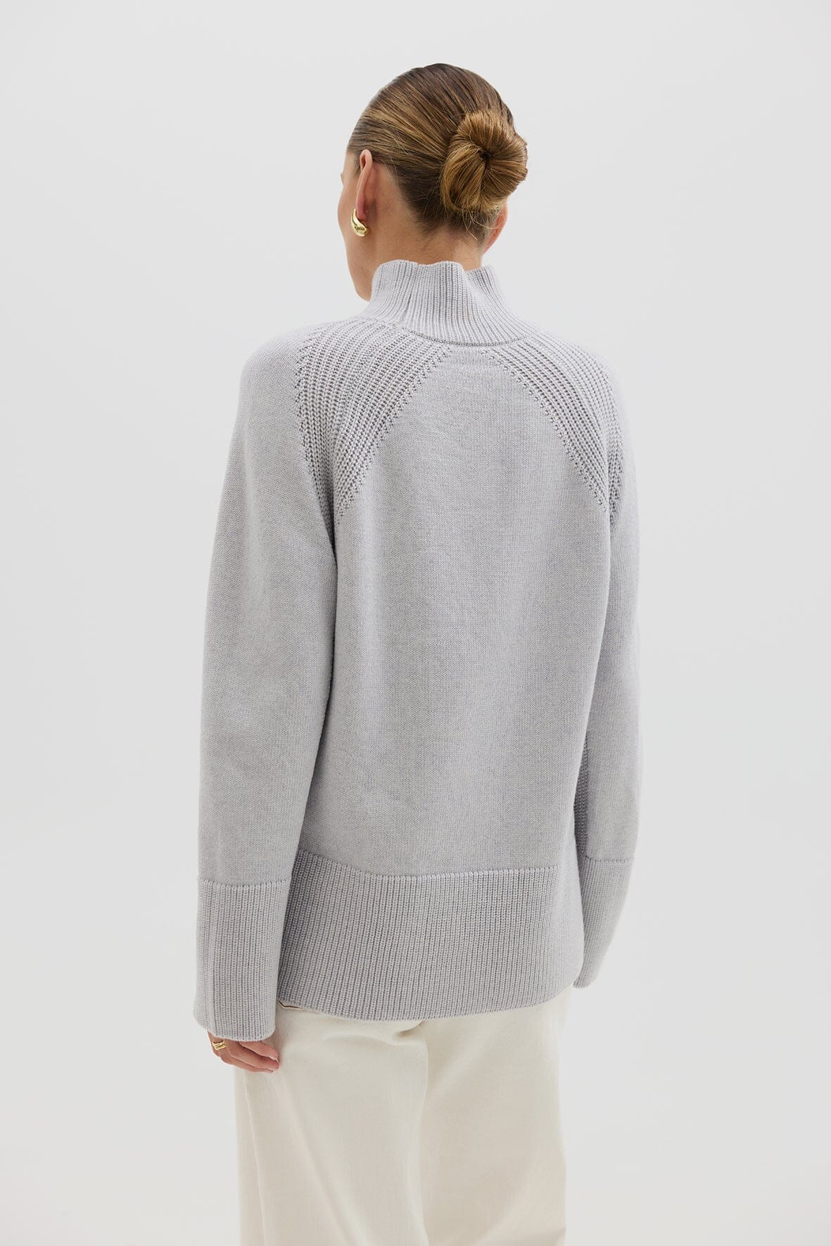 High Neck Sweater Knitwear Iris and Wool 