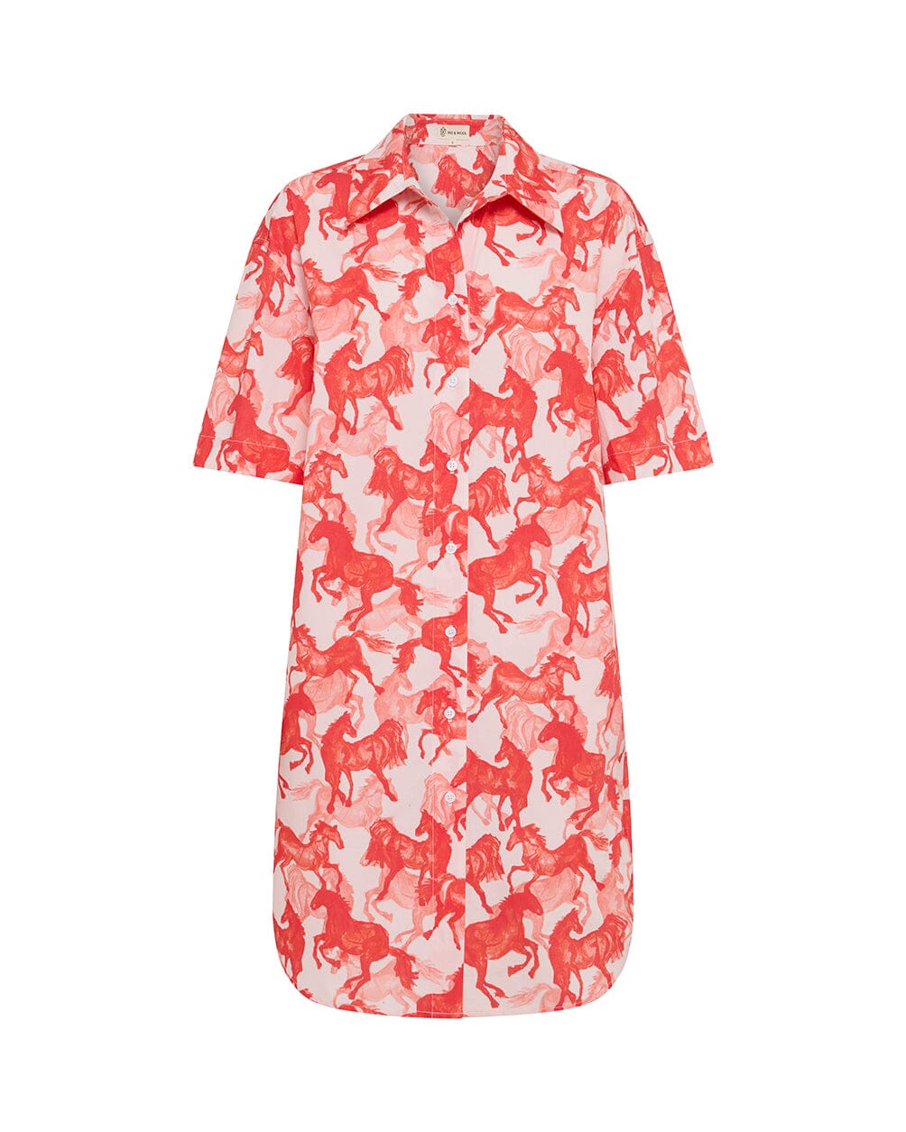 Horse Print Shirt Dress Dresses Iris and Wool 