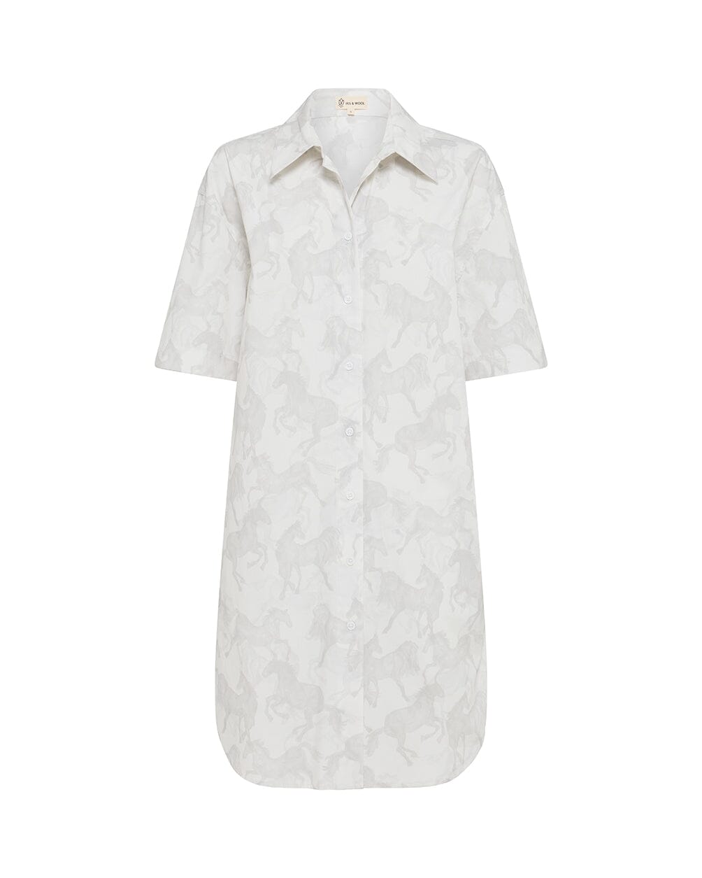 Horse Print Shirt Dress Dresses Iris and Wool 