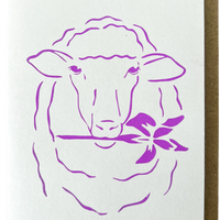 IRIS AND WOOL GREETING CARD