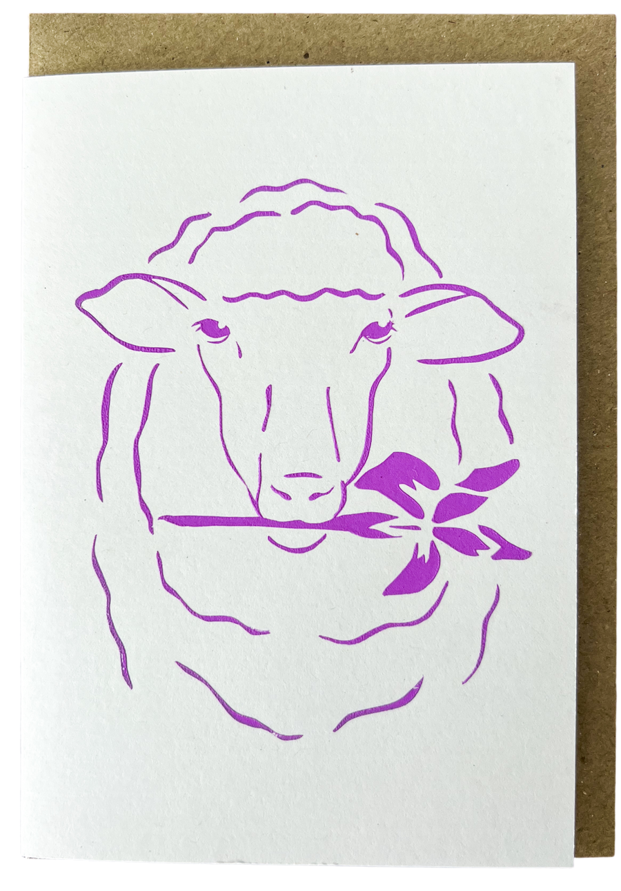 IRIS AND WOOL GREETING CARD