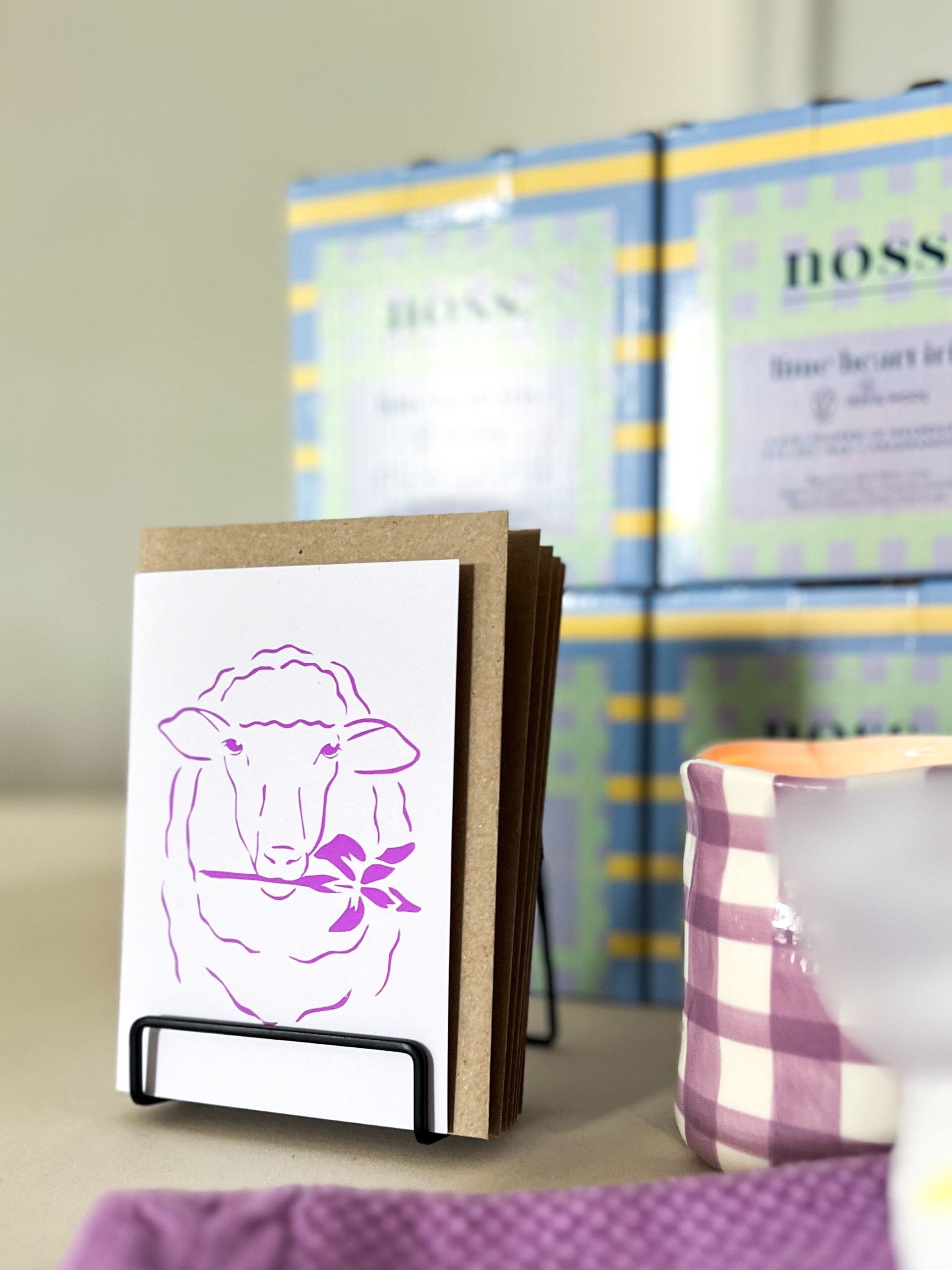 Iris And Wool Greeting Card Greeting Card The Little Print Farm 