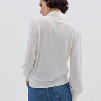 Jacqueline Bow Sweater Knitwear Iris and Wool 