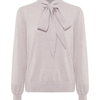 Jacqueline Bow Sweater Knitwear Iris and Wool 