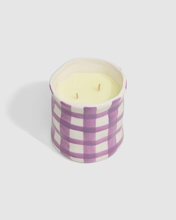 Large Candle Lime Heart Iris Homewares Iris and Wool 