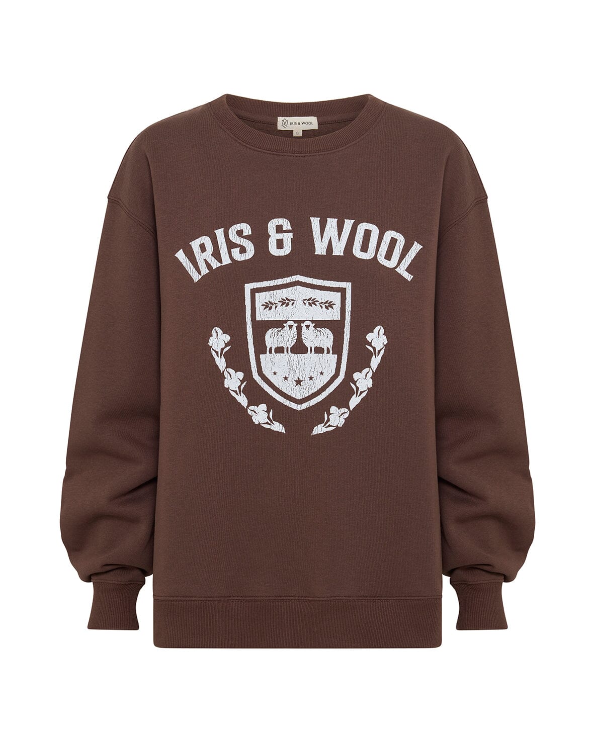 Logo Emblem Sweatshirt Knitwear Iris and Wool 