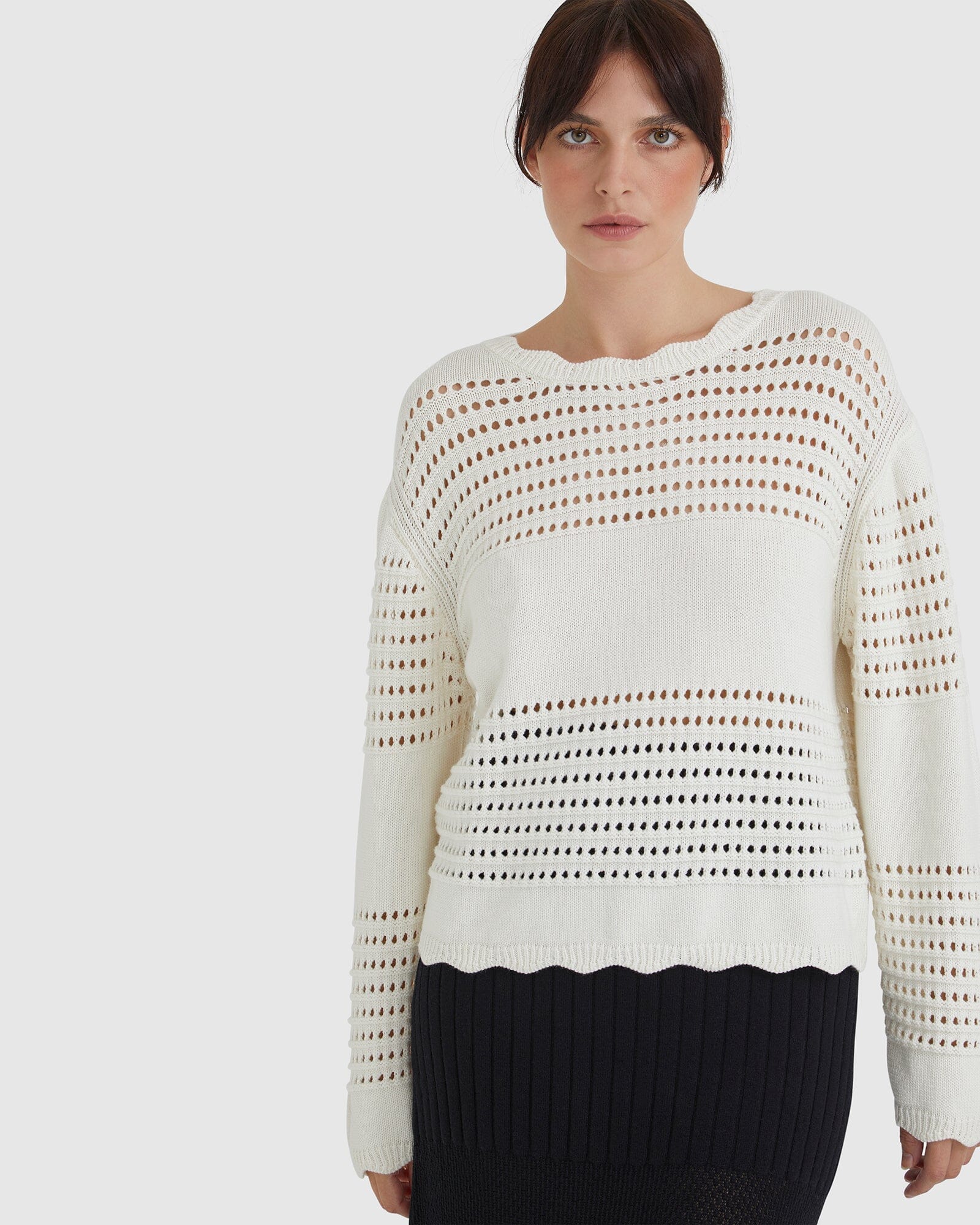Margot Crochet Sweater Knitwear Iris and Wool 