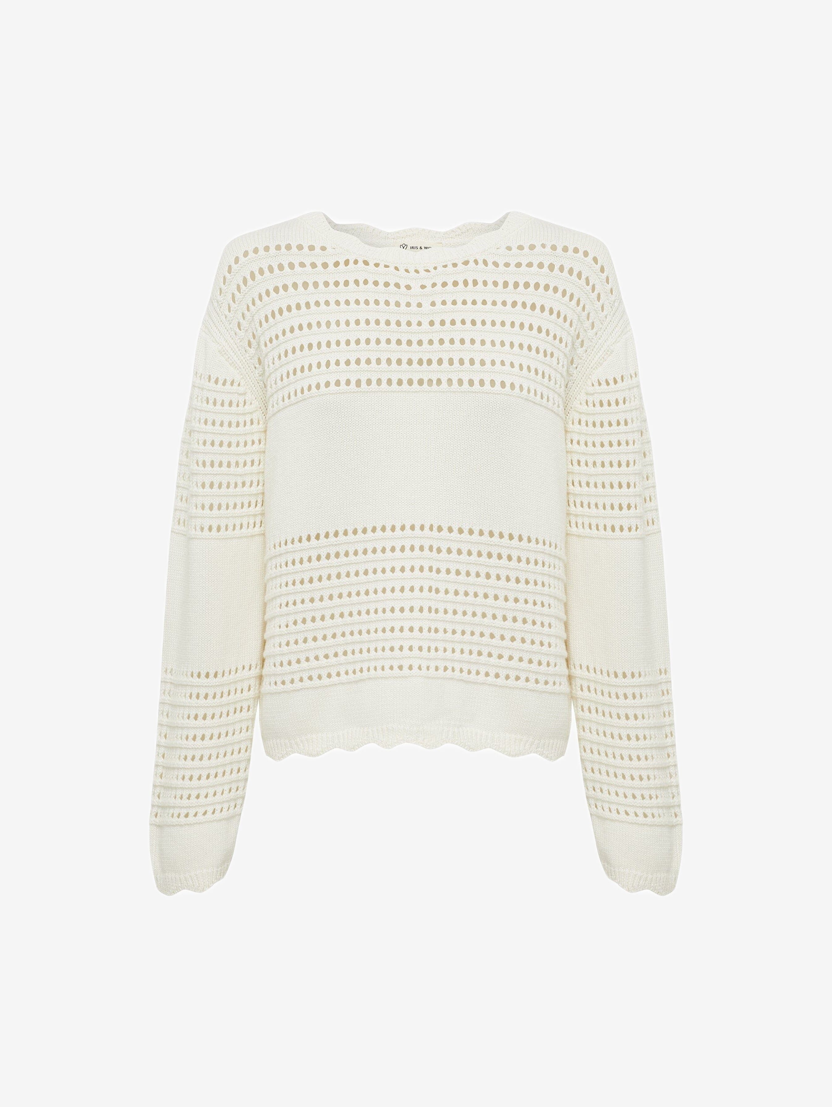 Margot Crochet Sweater Knitwear Iris and Wool 