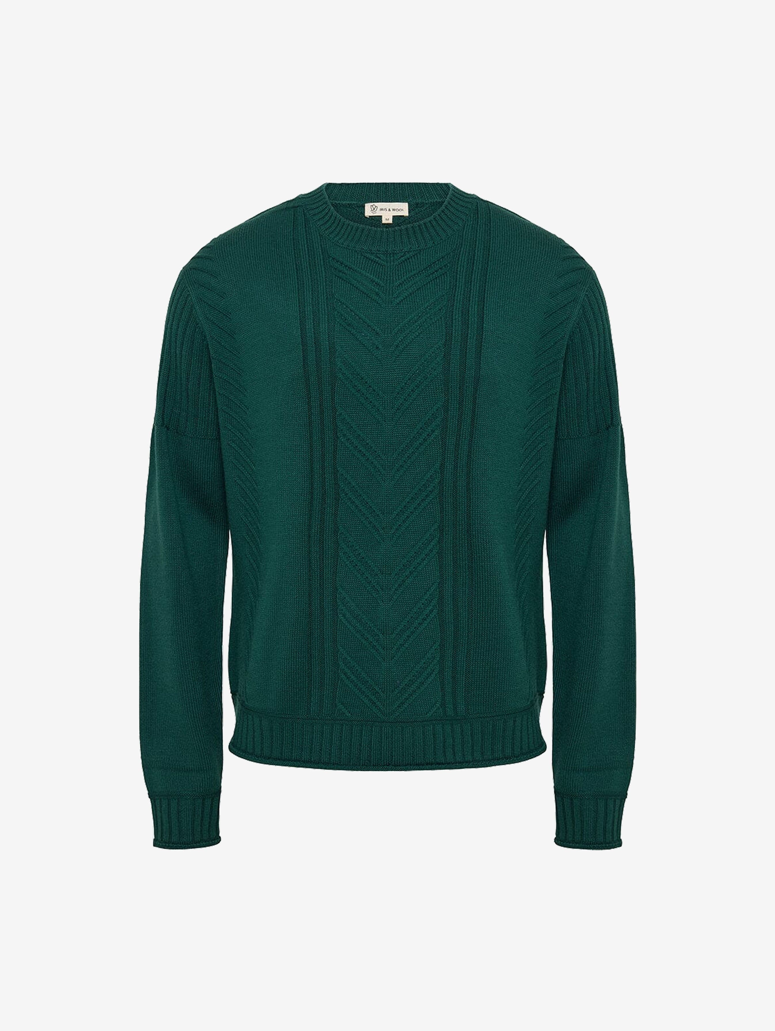 Men's Gansey Sweater Knitwear Iris and Wool 