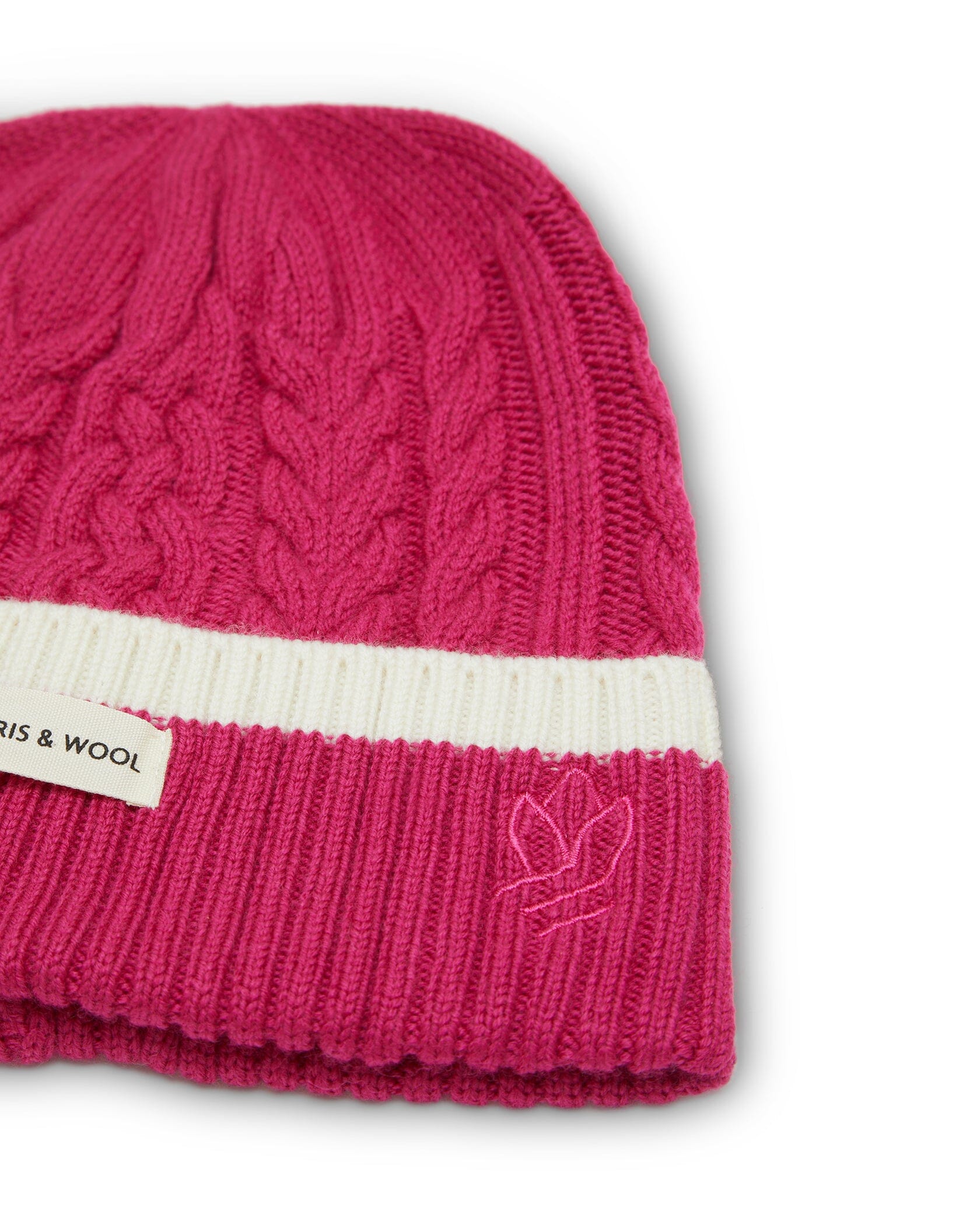 Merino Wool Plait Beanie beanie Iris and Wool 