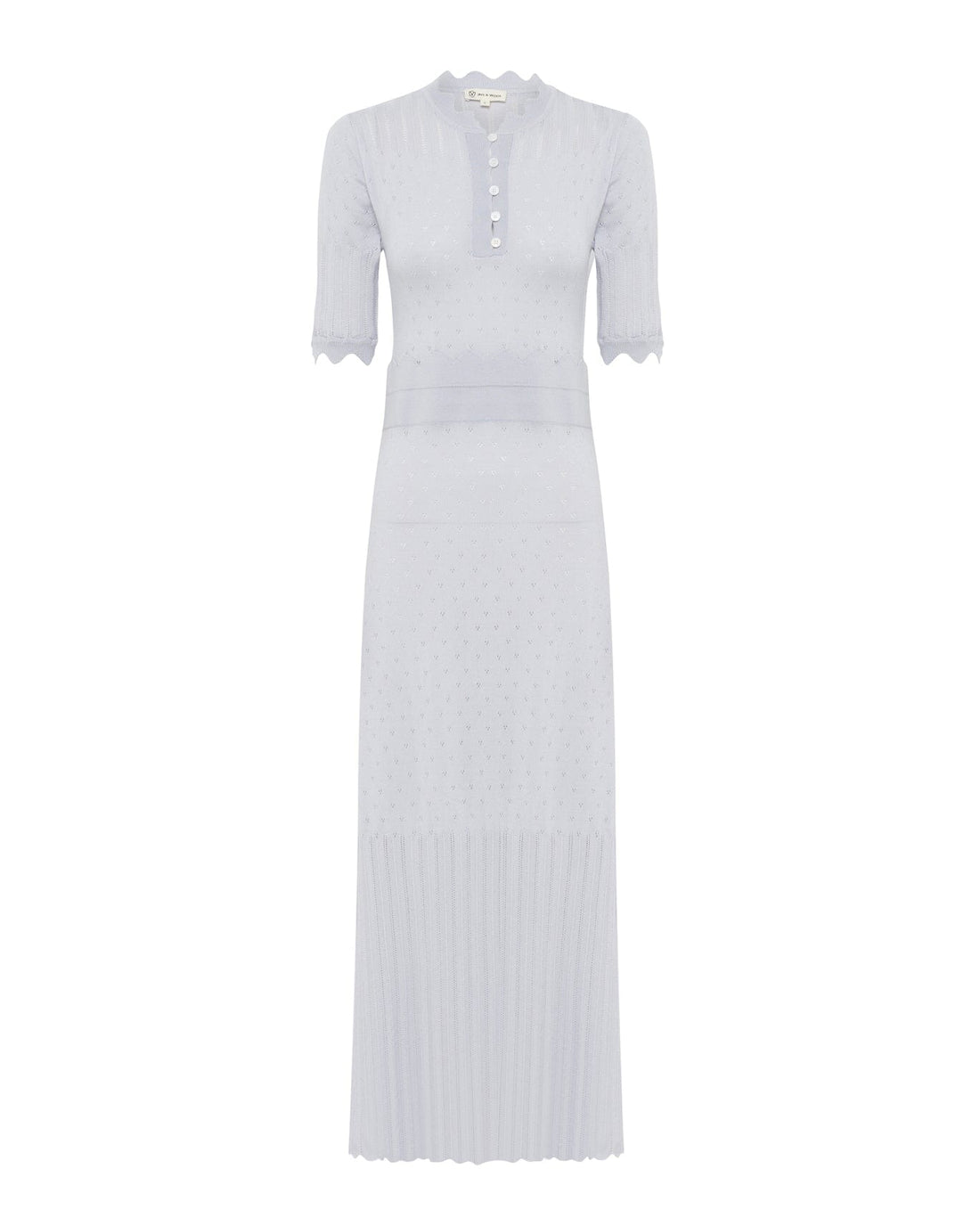 Pointelle Wool Dress Knitwear Iris and Wool 