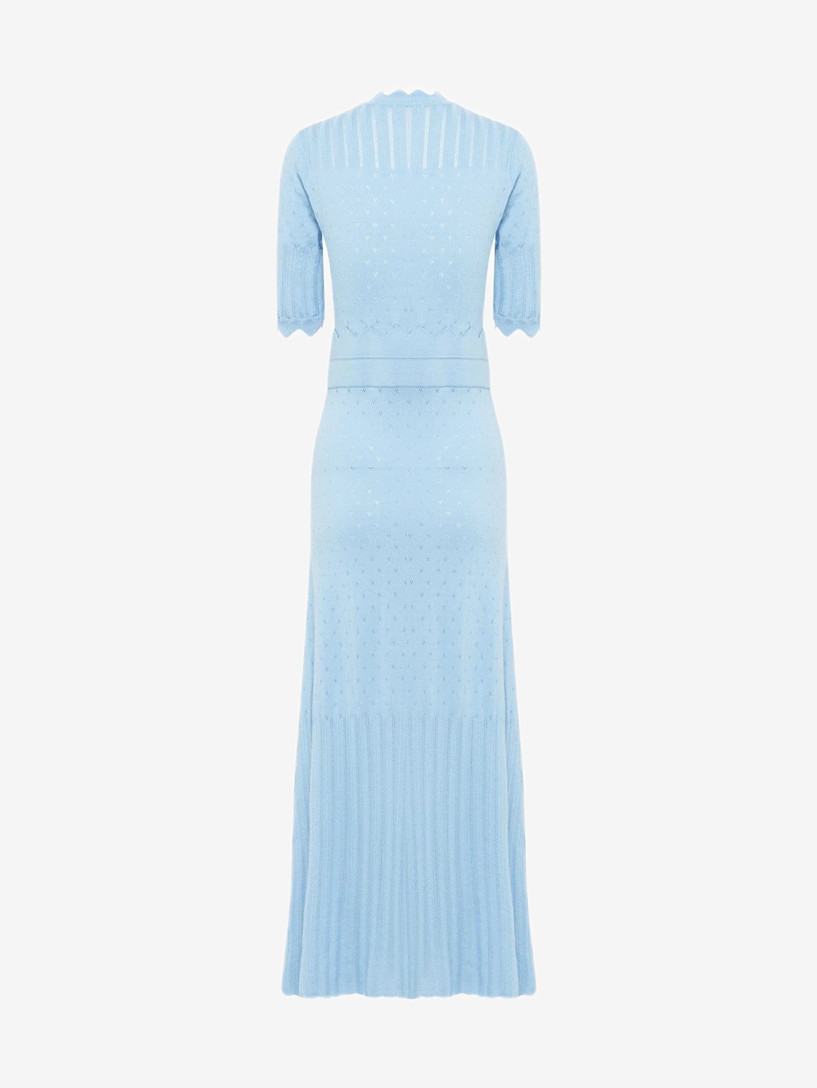 Pointelle Wool Dress Knitwear Iris and Wool 