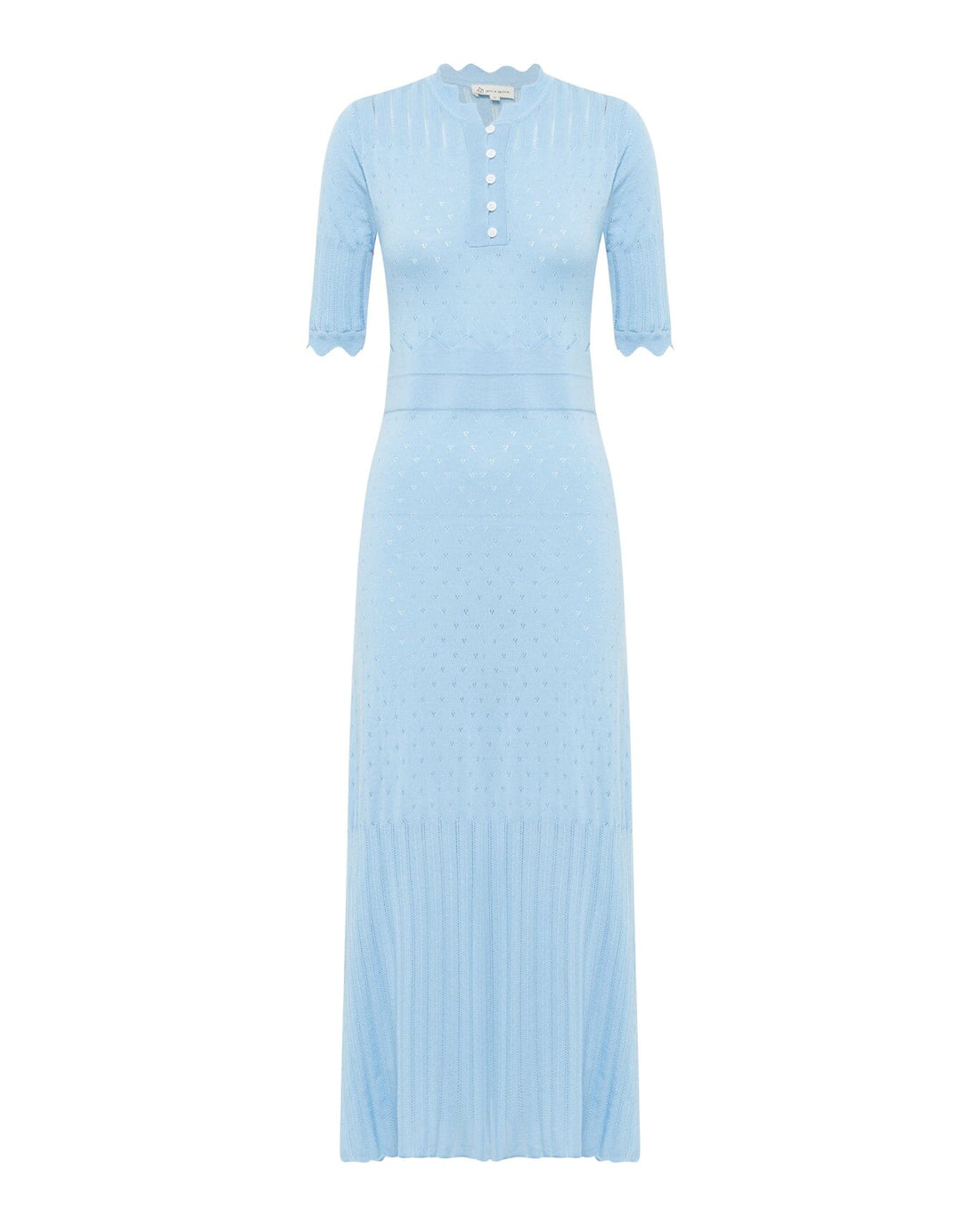 Pointelle Wool Dress Knitwear Iris and Wool 