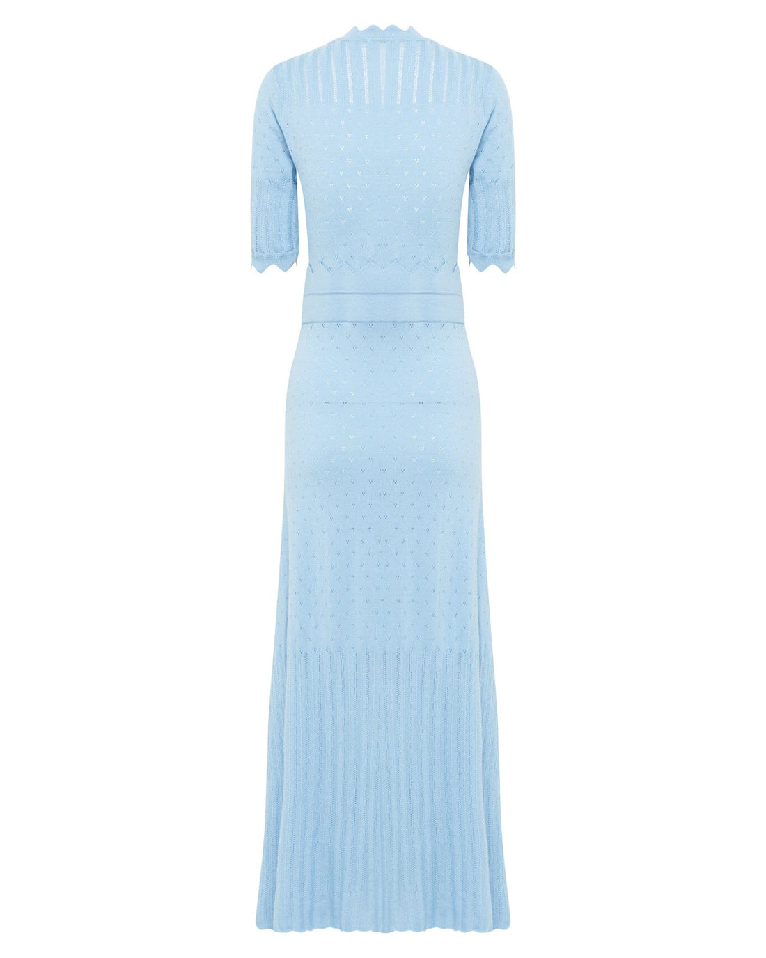 Pointelle Wool Dress Knitwear Iris and Wool 